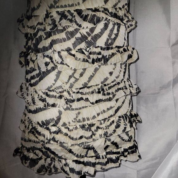 * * DVF SILK RUFFLE animal print tank top - Picture 7 of 8